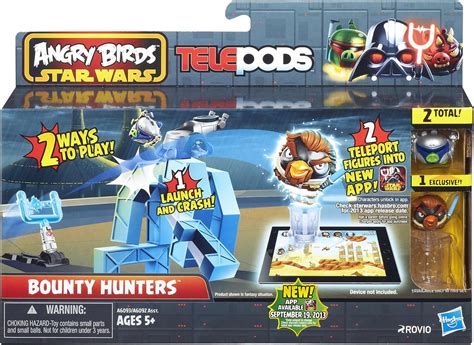 toys games angry birds star wars telepods bounty hunters playset