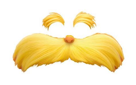 printable lorax mustache  eyebrows printable word searches