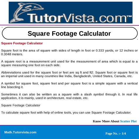 square footage calculator  tutorvista team issuu