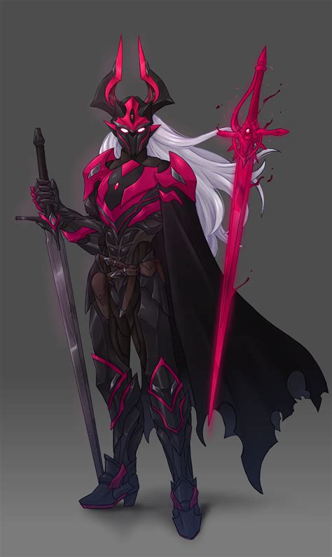 artstation blood knight character design