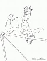 Coloring Gymnastics Pages Printable Popular sketch template