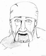 Hulk Hogan sketch template