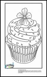 Coloring Pages Cupcake Cupcakes Sprinkles Food Flower Printable Colouring Template Teamcolors Hard Visit Cute Sheets Violet Purple Think Top Ministerofbeans sketch template