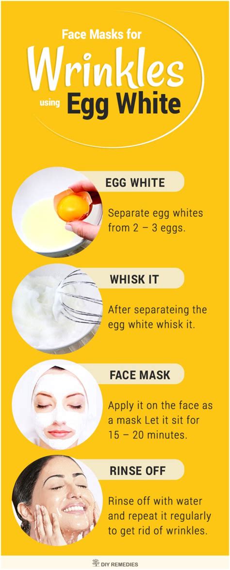Face Masks For Wrinkles Using Eggs Egg Face Mask White