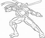 Ninja Leonardo Tmnt Coloringhome sketch template