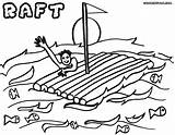 Raft Coloring Pages sketch template