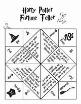 Harry Potter Fortune Cootie Catcher Instructions Tellers Weren Folding Included Feel Because Well Don Know Print Use Most Off People sketch template