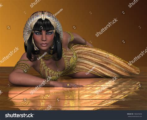 Egyptian Priestess Egyptian Lady Traditional Clothing Stock