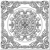 Celtic Coloring Pages Adult Adults Designs Mandala Drawing Cross Knot Printable Line Print Alphabet Book Color Crayola Tree Patterns Stress sketch template