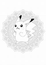 Pikachu Pokemon Angry sketch template