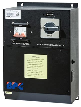 external maintenance bypass switches  bpc energy
