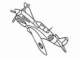 Coloring Pages Airplane Plane Jet Easy Vintage Drawing Military Color Wwii Kids Aeroplane Printable Airplanes Getdrawings Aircrafts Getcolorings Architectures Army sketch template