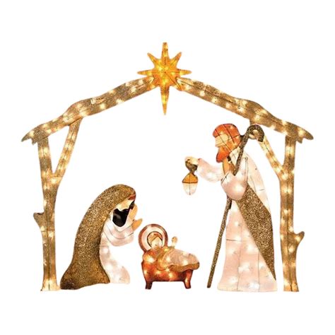 buy gereton light  christmas nativity scene decoration outdoor