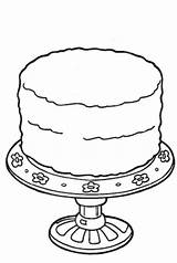 Cake Coloring Birthday Printable Wedding Pages Printablee Forms Order Via sketch template