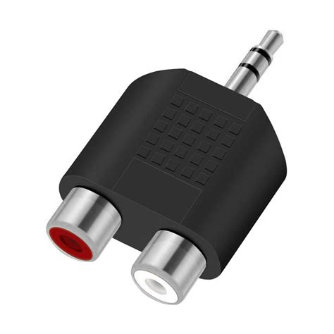 mm auxiliary jack  rca female audio adapter