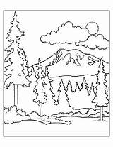 Forest Coloring Pages Deciduous Printable Getcolorings Getdrawings sketch template