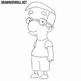 Milhouse Draw Drawing Simpsons Drawingforall sketch template