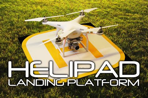 diy folding helipad drone landing platform homebase   drone