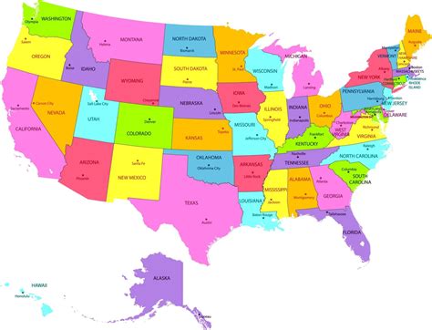 map  united states  america usa usa flag facts blank outline