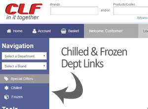 clf chilled frozen