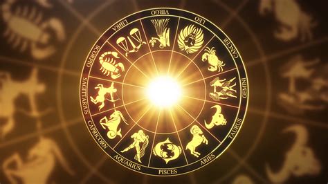 zodiac horoscope astrological sun signs on stock motion graphics sbv