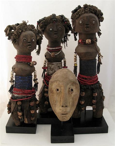 4595 Dolls Dinka African Art Tribal Art Popular Art