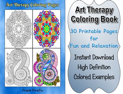 art therapy coloring book  printable coloring pages