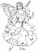 Coloring Pages Fairy Queen Fairies Printable Kids Princess Sheets Kidsdrawing sketch template