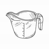 Measuring Cup Drawing Paintingvalley sketch template