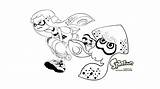 Splatoon Inkling Squid Colorier Scribblefun Jungen Ausmalen Ninjago Shenouda Game sketch template