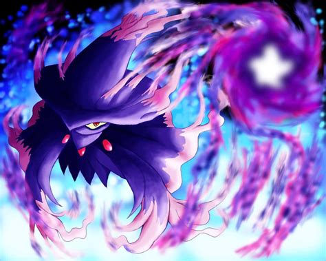 pokemon mismagius purple energy ball wallpaper wallpaperscom