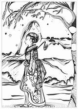 Giappone Adulti Coloriage Japon Erwachsene Contemplation Douce Urielle Justcolor Adulte Coloriages Malbuch Japonais Stampare Adultes 2432 Adultos Draghi Colorati Ispirazione sketch template