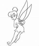 Tinkerbell Coloring Pages Template Templates Colouring sketch template