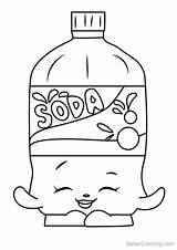 Soda Shopkins Coloring Pages Kids Printable Step Draw Drawing Tutorials sketch template