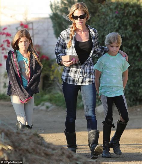 denise richards distracts daughters from the drama with their father