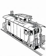 Coloring Train Caboose Pages Getcolorings Color Printable sketch template