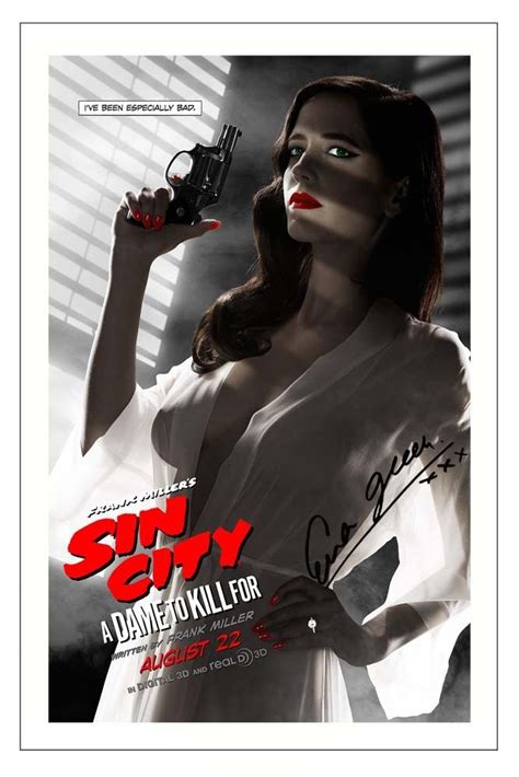 Eva Green Sin City 2 A Dame To Kill For Signed Photo Print