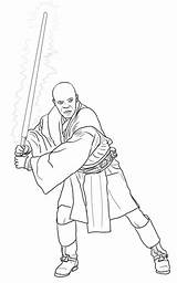 Windu Mace Wars Coloring Star Pages Clones Printable Episode Attack Drawing Colouring Drawings Sith Ii Yoda Darth Master Color Sheet sketch template