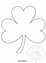 Shamrock Coloring Template Printable Print Pages Outline Patrick Drawing Colouring St Templates Clover Coloringpage Eu Color Leaf Crafts Irish Pattern sketch template