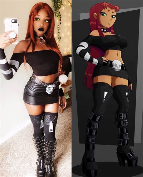 Goth Starfire Cosplay By Kay Bear Cosplay Outfits