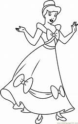 Cinderella Coloring Dress Pages Coloringpages101 sketch template