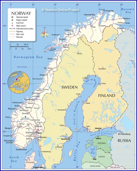 map  norway nations  project