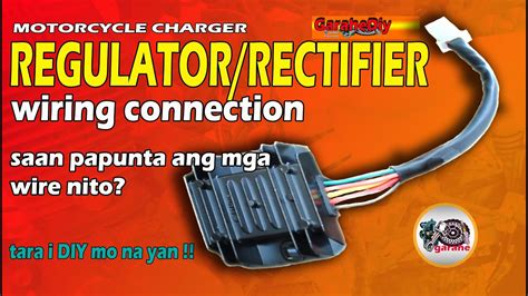 wires regulator rectifier wiring connection charger ng motor youtube