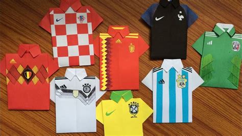 world cup       shirt jersey origami paper craft