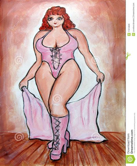 curvy woman stock illustration image of drawing curvy 11914829