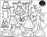 Paper Doll Dolls Coloring Pages Printable Russian Getcolorings Color Terrific sketch template