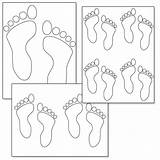 Printable Footprint Outline Footprints Coloring Pages Little Child Sand Shapes Use Printabletreats Baby Treats Four Terms Activities School Church Choose sketch template