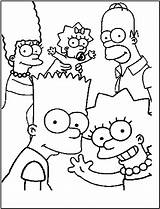 Coloring Pages Simpson sketch template