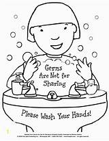 Manners Coloring Pages Good Preschoolers Printable Kids Hygiene Germs Teach Divyajanani sketch template