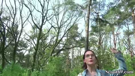 german scout college redhead teen lia in public casting